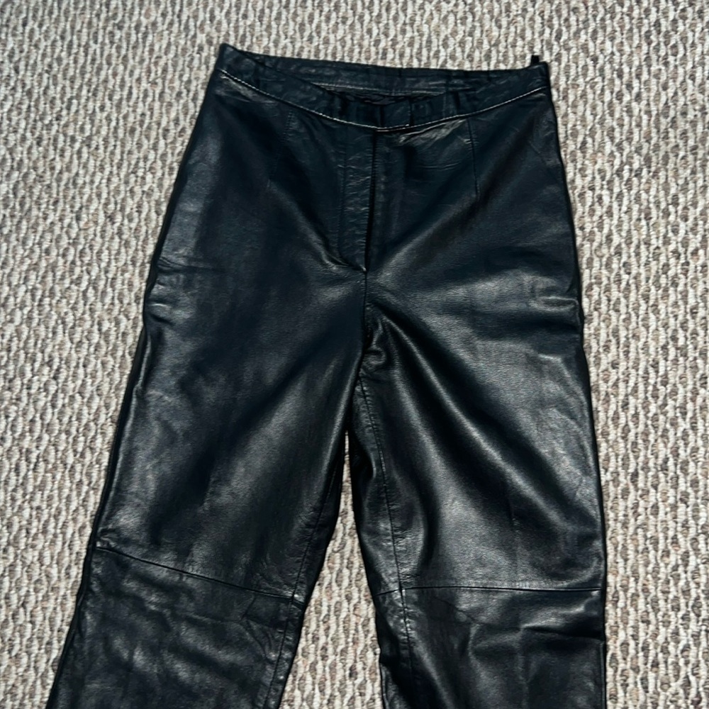 100% leather pants